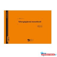 Tehergépjármű menetlevél A5, 100lap,os D.GEPJ.21/5