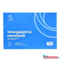   Tehergépjármű menetlevél A4, 100 lapos D.GEPJ.21/UJ Bluering®