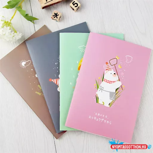 A5 vonalas füzet jegesmaci borítóval