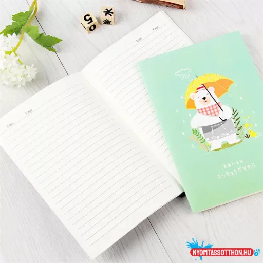 A5 vonalas füzet jegesmaci borítóval