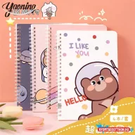 Spirálfüzet cuki mintás - A5