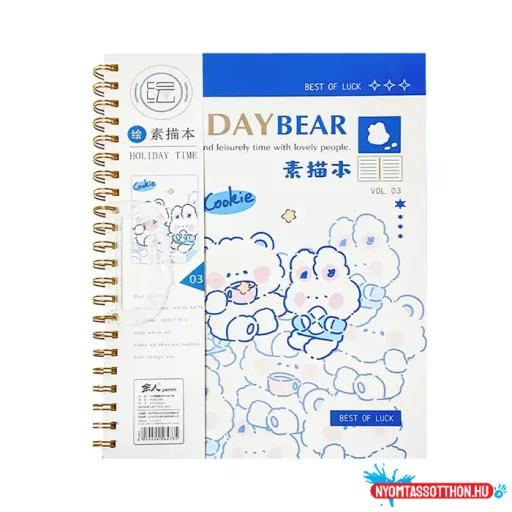 A4 cuki mintás rajzfüzet