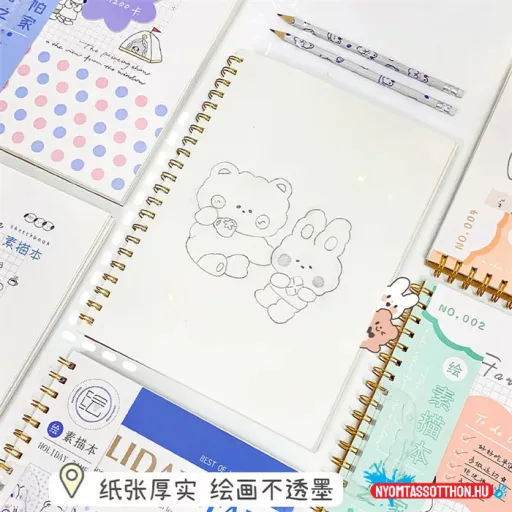 A4 cuki mintás rajzfüzet