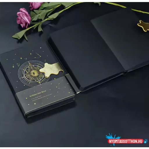 Keményfedeles asztro stílusú notesz (B6)