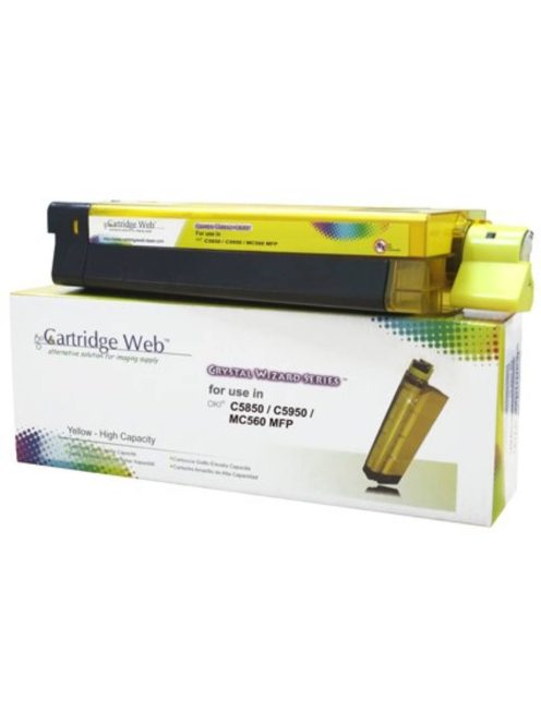 OKI C5850/C5950 toner Yellow 6000 oldal* CartridgeWeb (utángyártott)