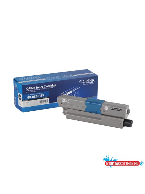 Oki C301/C321 toner black ORINK (utángyártott)