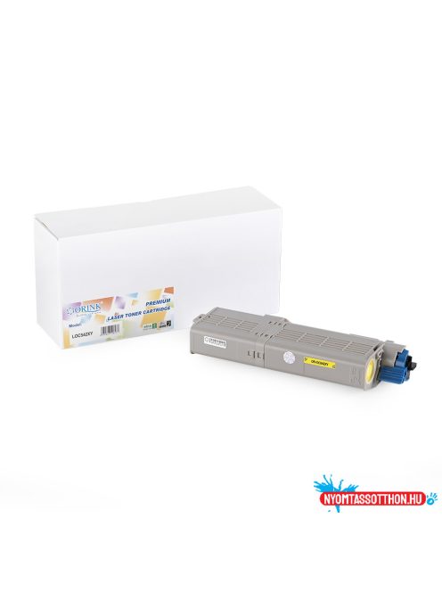 Oki C532/MC573 toner yellow ORINK 6K (utángyártott)