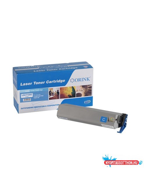Oki C7100 toner cyan ORINK (utángyártott)