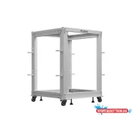  Lanberg OR01-6115-S 19" 15U SZÉL:600mm MÉLY:600-1100mm MAG:844mm lapraszerelt szürke állítható rack keret