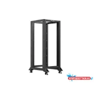  Lanberg OR01-6827-B 19" 27U SZÉL:600mm MÉLY:800mm MAG:1472mm lapraszerelt fekete rack keret