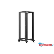   Lanberg OR01-6832-B 19" 32U SZÉL:600mm MÉLY:800mm MAG:1694mm lapraszerelt fekete rack keret