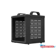   Lanberg OR10-2306-B 10" 6U 280x300 MAX:60kg nyitott mini fekete rack szekrény