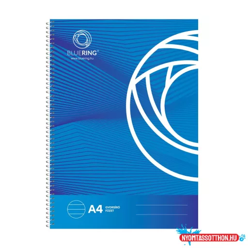 Spirálfüzet A4, gyorsíró 80 lap Bluering®