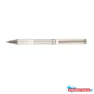 Golyóstoll metál fehér test, Zebra SLF1, írásszín kék
