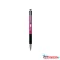 Golyóstoll 0,7mm, metál pink test, Zebra F301A, írásszín kék