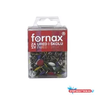 Rajzszeg BC-22 színes mûanyag dobozban Fornax