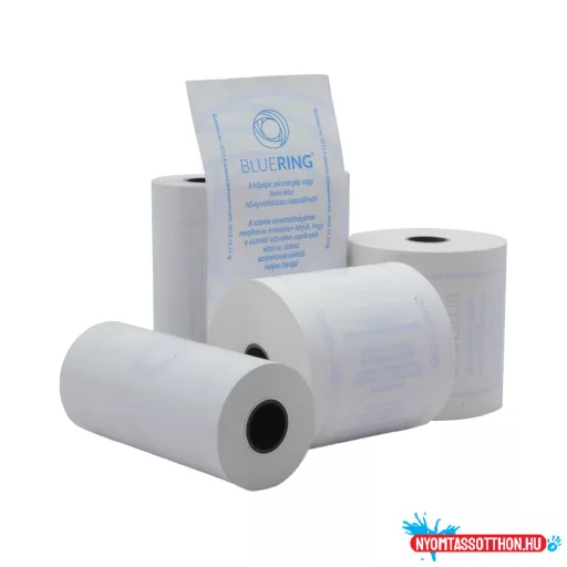 Hőpapír 110 mm széles, 28fm hosszú, cséve 12mm, 5 tekercs/csomag,  ( 110/50 ) BPA mentes Bluering®