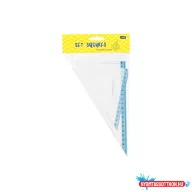   Vonalzó készlet, Educa háromszög 14cm, 2 db ( 45°/60° ) kicsi, bliszteres