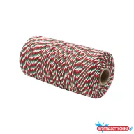 Aktakötöző zsineg nemzeti színű pamut (20/6/3) 100g.