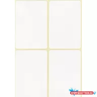 Etikett címke, 45x70mm, 15 lap, 4 címke/lap