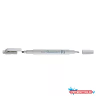   Szövegkiemelő kétvégű 1/3,5mm, vágott és kúphegyű, Pentel pasztell szürke