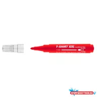 Textilmarker 1-3 mm kerek ICO T-SHIRT XXL piros