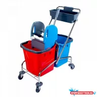 Takarítókocsi króm vázas 2 x 25 liter CK753-T