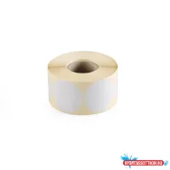   Etikett címke, 40mm, körcímke tekercses 1000 db/tekercs fehér