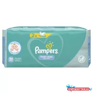 Nedves törlőkendő 52 lap/csomag Pampers Fresh Clean