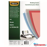   Előlap, A4, 200 mikron, 100 db/csomag, Fellowes® áttetsző sárga