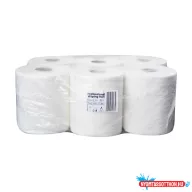   Kéztörlő 2 rétegű tekercses átmérő: 19 cm 100% cellulóz 90 m/tekercs 6 tekercs/karton Bluering® hófehér