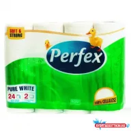   Toalettpapír 2 rétegű kistekercses 24 tekercs/csomag Boni Perfex