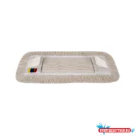 Felmosó mop pamut 40 cm zsebes-szalagfüles fehér_CME40FP