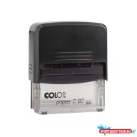 Bélyegző C60 Colop átlátszó fekete ház/natúr párna