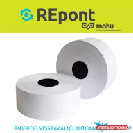   Hőpapír 57mm széles, 232fm  hosszú, cséve 40mm, BPA mentes nyomatlan, ENVIPCO visszaváltó gépehez Bluering®