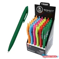   Golyóstoll nyomógombos 0,7mm Vinson Smart R1 vegyes test displ 36 db/display