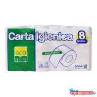   Toalettpapír 2 rétegű kistekercses 200 lap/21 m/tekercs 8 tekercs/csomag Carta Igienica Maxi Durat