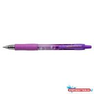   Zseléstoll 0,7mm, nyomógombos Pilot G-2 Bubble lila test, írásszín kék