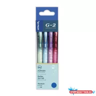   Zseléstoll 0,7mm, nyomógombos Pilot G-2 Bubble 4 klf. test szín, írásszín kék