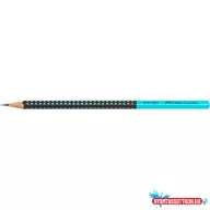   Grafitceruza HB, Grip 2001 Faber-Castell kéttónusú fekete-türkiz