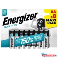 Elem AA ceruza LR06 Max Plus 8 db/csomag, Energizer