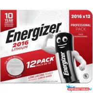 Elem gombelem CR2016 lítium 12 db/csomag, Energizer