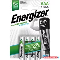 Akkumulátor AAA mikro 800mAh Extreme 4 db/csomag, Energizer