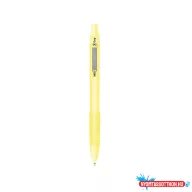   Golyóstoll 1 mm, sárga tolltest, Zebra Z-Grip Pastel, írásszín kék