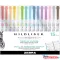 Szövegkiemelő készlet, 1,4/4 mm, kétvégű, Zebra Mildliner Highlighter, 15 különböző szín