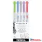 Szövegkiemelő készlet, 1,4/4 mm, kétvégű Zebra Mildliner Cool & Refined 5 szín