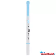   Szövegkiemelő 1,0/3,5 mm, kétvégű, Zebra Mildliner Fluorescent, kék