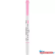   Szövegkiemelő 1,0/3,5 mm, kétvégű, Zebra Mildliner Fluorescent, rózsaszín