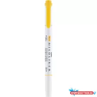   Szövegkiemelő 1,0/3,5 mm, kétvégű, Zebra Mildliner Warm, arany