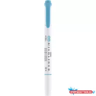   Szövegkiemelő 1,0/3,5 mm, kétvégű, Zebra Mildliner Warm, füstkék